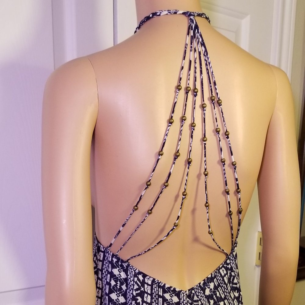 Aakaa Dress/Bathing Suit Cover, Draped Back S, NWT